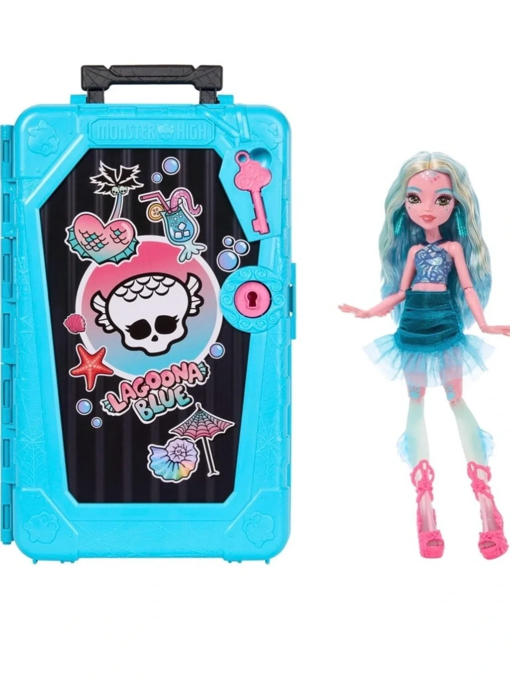 Monster High Skulltimate Secrets Gore-geous Oasis Playset, Lagoona Blue Doll